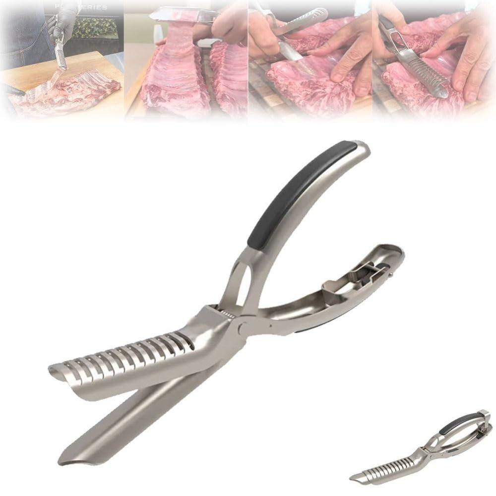 Edelstahl Rippchen Vorbereitung Pro Rutschfest Rippchenmembran Entferner Neu BBQ Rippchen Schäler BBQ Zubehör
