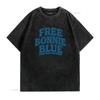 Free Bonnie Blue Funny Idea T Shirt Casual Crew Neck Slight Stretch Fabric Regular Fit Print Pattern All Season Vintage Washed