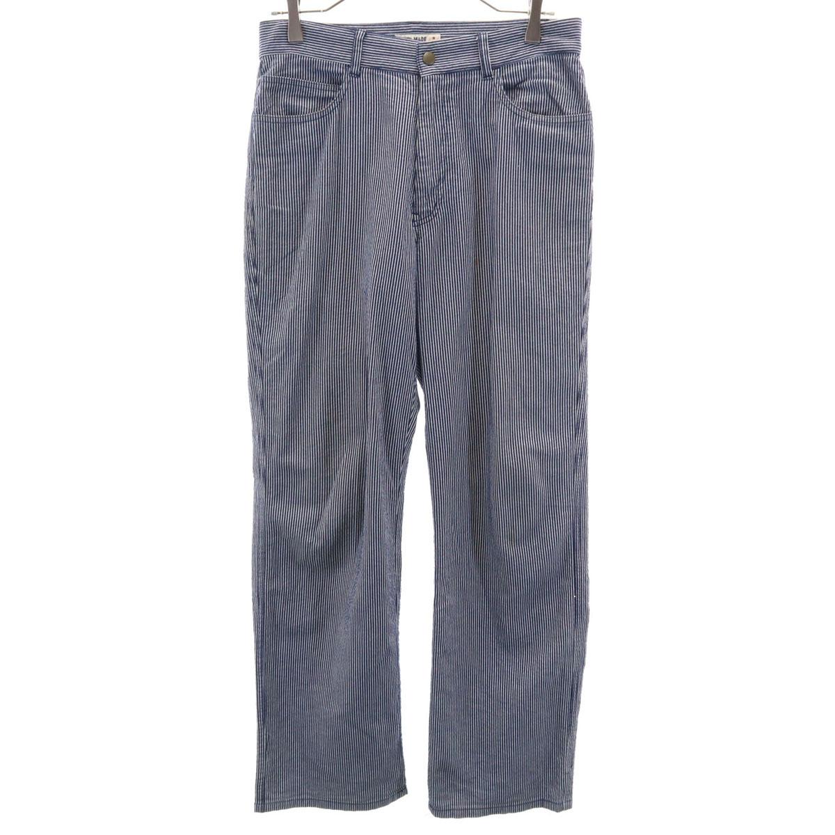 

GAIJIN MADE сделано в Японии Брюки в полоску S темно-синий система мужские б/у