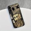Box shaped trendy pattern phone case suitable for iPhone 17 16 15 14 13 12 11 Pro/Max/Plus anti drop and shockproof