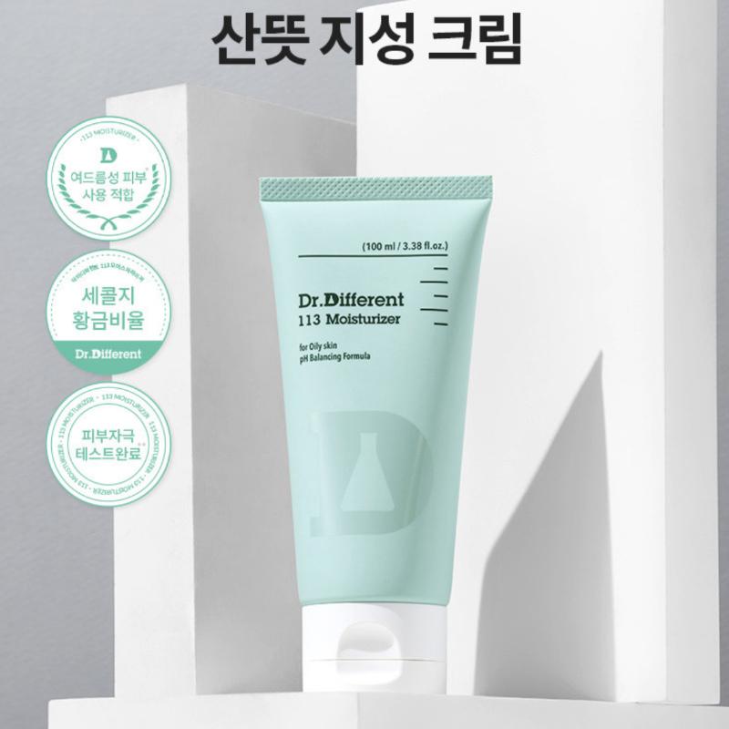 [Dr.Different] 113 Sekolji Moisturizer 100ml Oily Skin Moisturizer Ceramide Cholesterol Fatty Acid Cream
