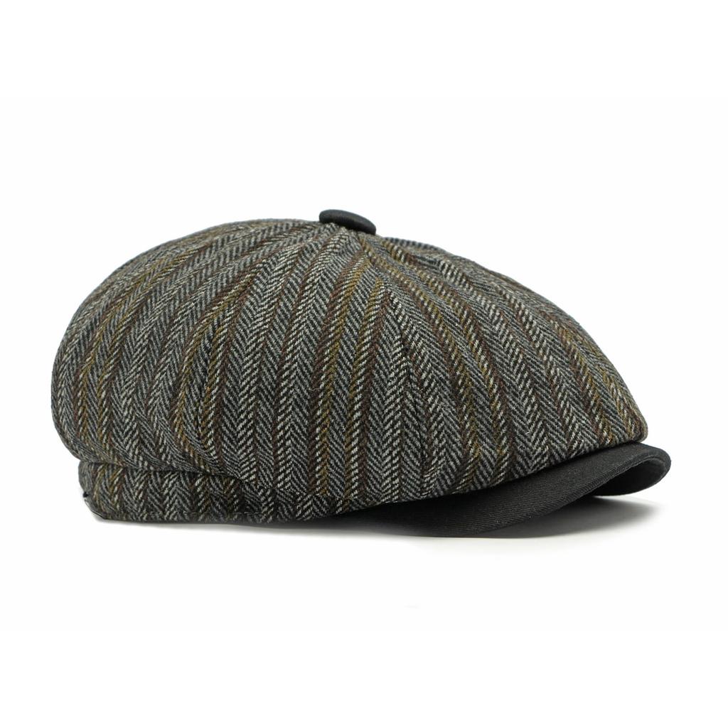 TWO QUILL Newsboy Hunting Perfect for Slimming Stylish Men's Cap, Hat, Painter's Hat, Walking, Travel, Spring/Summer, Gentleman's, Effect, (Gray)