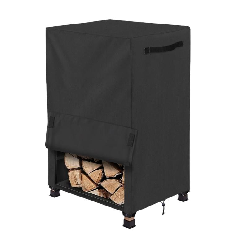 

Portable Firewood Protective Cover With Breathable Design For Moisture Prevention And Easy Folding 1 чёрный