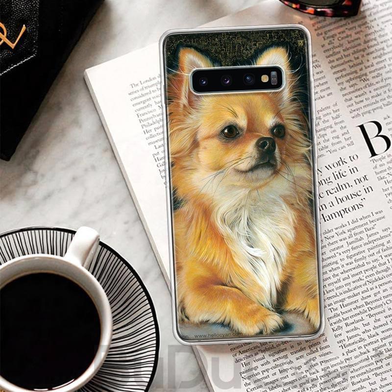 Chihuahua Puppy Teacup Dogs Cover For Samsung Galaxy S23 S22 S24 Ultra S21 Plus S20 FE Phone Case S10 + S10E S9 S8 Print Coque