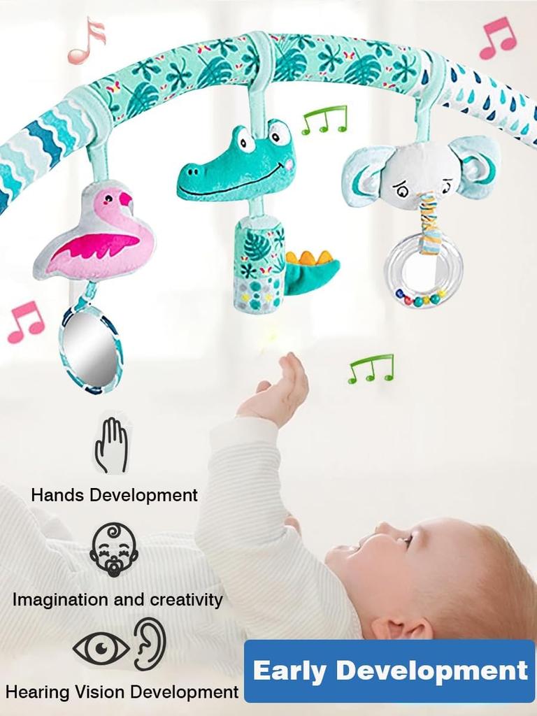 Non-Toxic Baby Toy Toddler Cribs Cradles Hanging Bell Baby Stuff Newborn Stroller Stroller Play Arch Bed Toys For Babies 0 12 Months