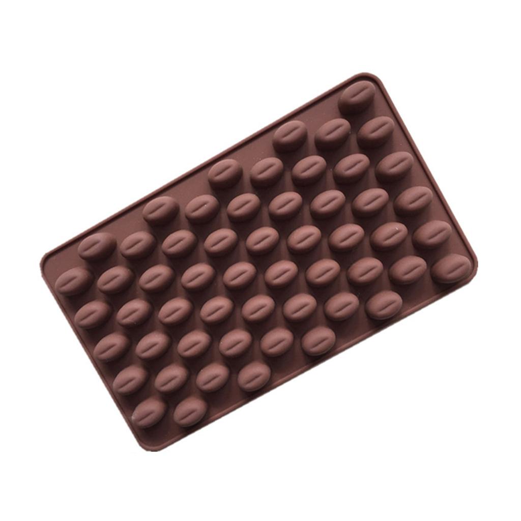 3D Fondant Coffee Beans Shape Candy Molds Polymer Craft Art DIY Molds Kitchen