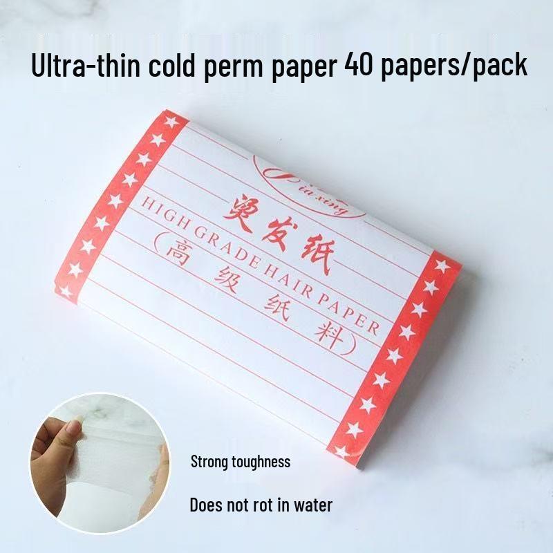 Thin Perforated Hair Salon Perm Paper - Extra Large for Long Rod Positioning, Cold and Hot Perm Universal Fit
