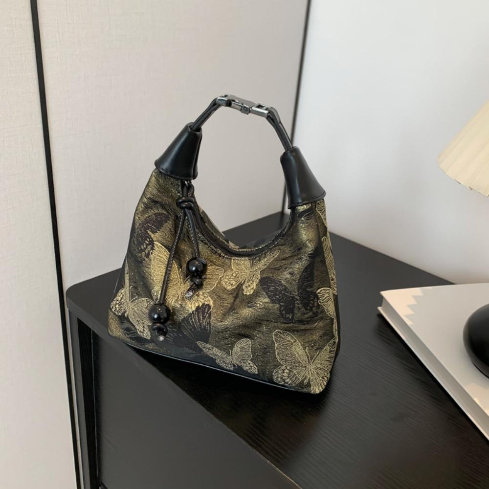 Simple New Chinese Style Bag Fashion Cross Body Bag Portable Butterfly Embroidery Bag  Streetwear