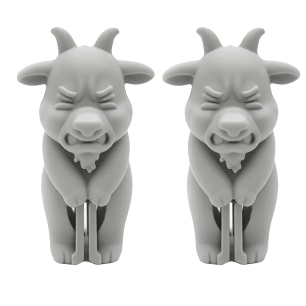 2pcs 3D Printed Bag Sealing Clips Sheep Food Sealer Clips Farm Animal Bag Clip Airtight Seal