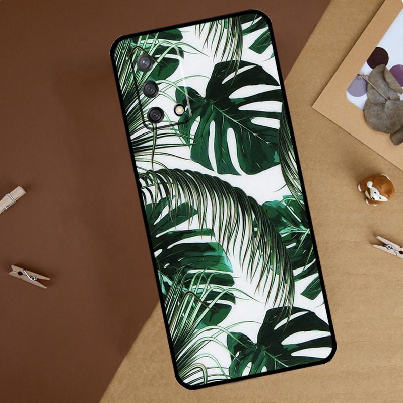 Tropical Leaves For Oppo A18 A38 A58 A78 A98 A40 A60 A80 A74 A94 A54 A16 A76 A96 A15 A57S A17 A77 Phone Case