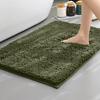 Chenier Thickened Solid Color Bathroom Floor Mat, Bathroom Non-Slip Foot Mat, Household Bathroom Door Absorbent Dirt-Resistant Carpet