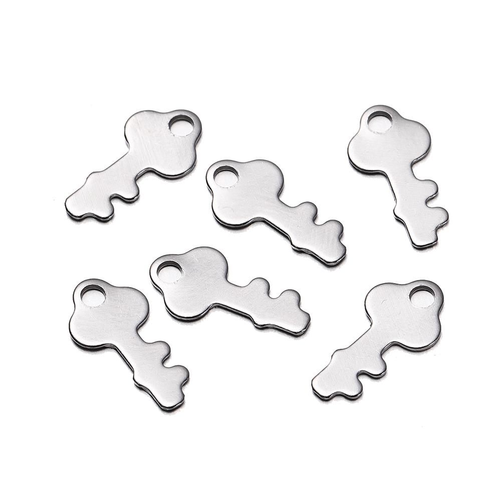 30Pcs Mirror Polished Stainless Steel Charms Geometry Cross Shape Blank Pendants for DIY Bracelet Jewelry Making Accessories