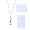 Name Card Keychain Office Supplies Badge Holder Necklace DIY Beaded Lanyard with ID Card Holders Retractable Badge Reel Lanyard