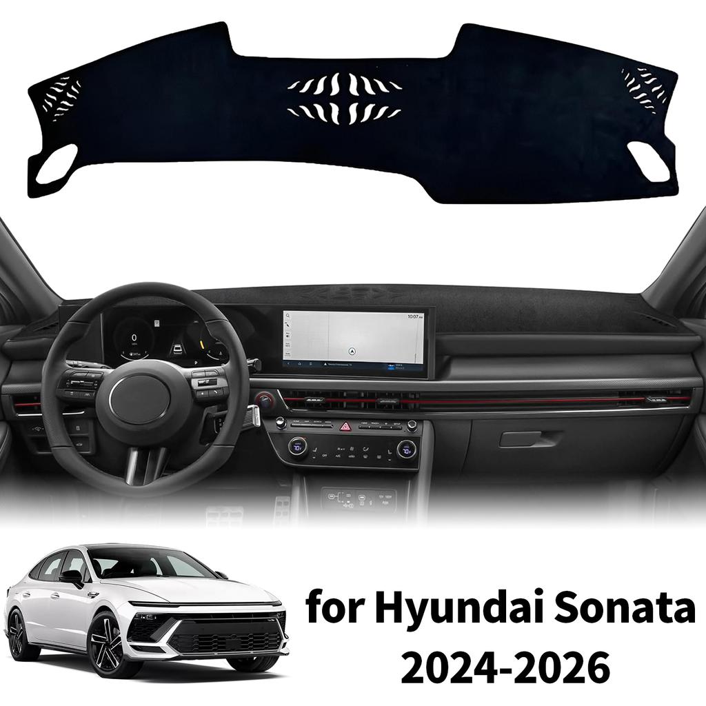 For Hyundai Sonata 2024-2026 N-line (without HUD) – Custom Dashboard Mat, Sunshade, Anti-slip Dashboard Protection,