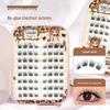 Adhesive-Free Qingqiu Tuoshan Fox Eyelashes: Thick, Natural Black-Brown Chinese Style