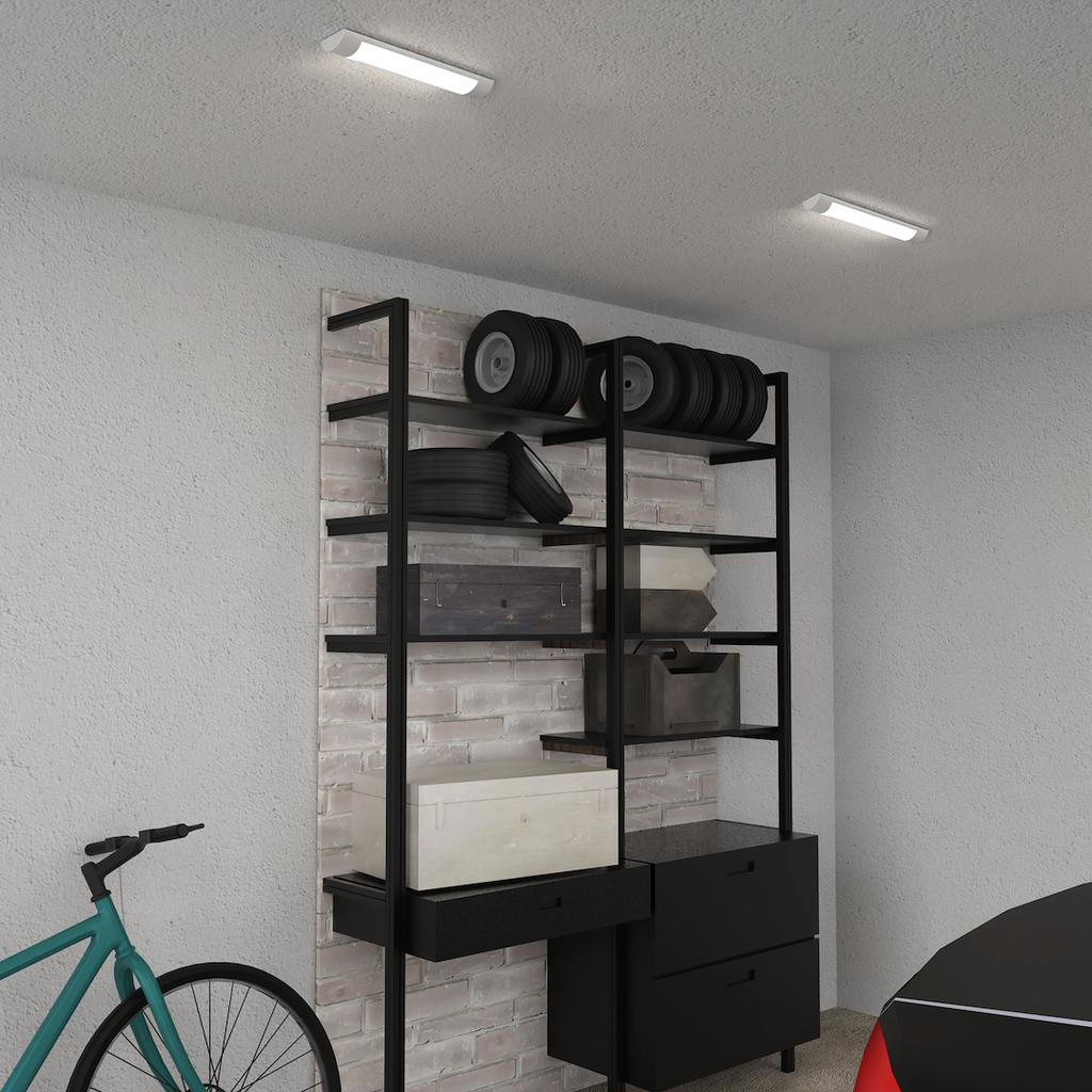 Listwa Oprawa Sufitowa Neutralna Barwa Led 9W Biała Podłużna 30Cm Ip20 Do Garażu Warsztatu Batten Eko-Light
