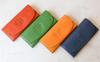 Long Flap Wallet with Flower and Bird Embossed Cowhide 0332461 [Box 21] Design, Leftia, Leather, (Green (50))