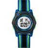Timex Kids TW7C26000 Time Machines Digital 35mm Blue/Black/Green Double-Layered Nylon Strap Watch