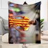 Messi Celebrates Victory Blanket Warmthful Decor Great for Office Chair Picnics Bedding All-Season Use Modern Style