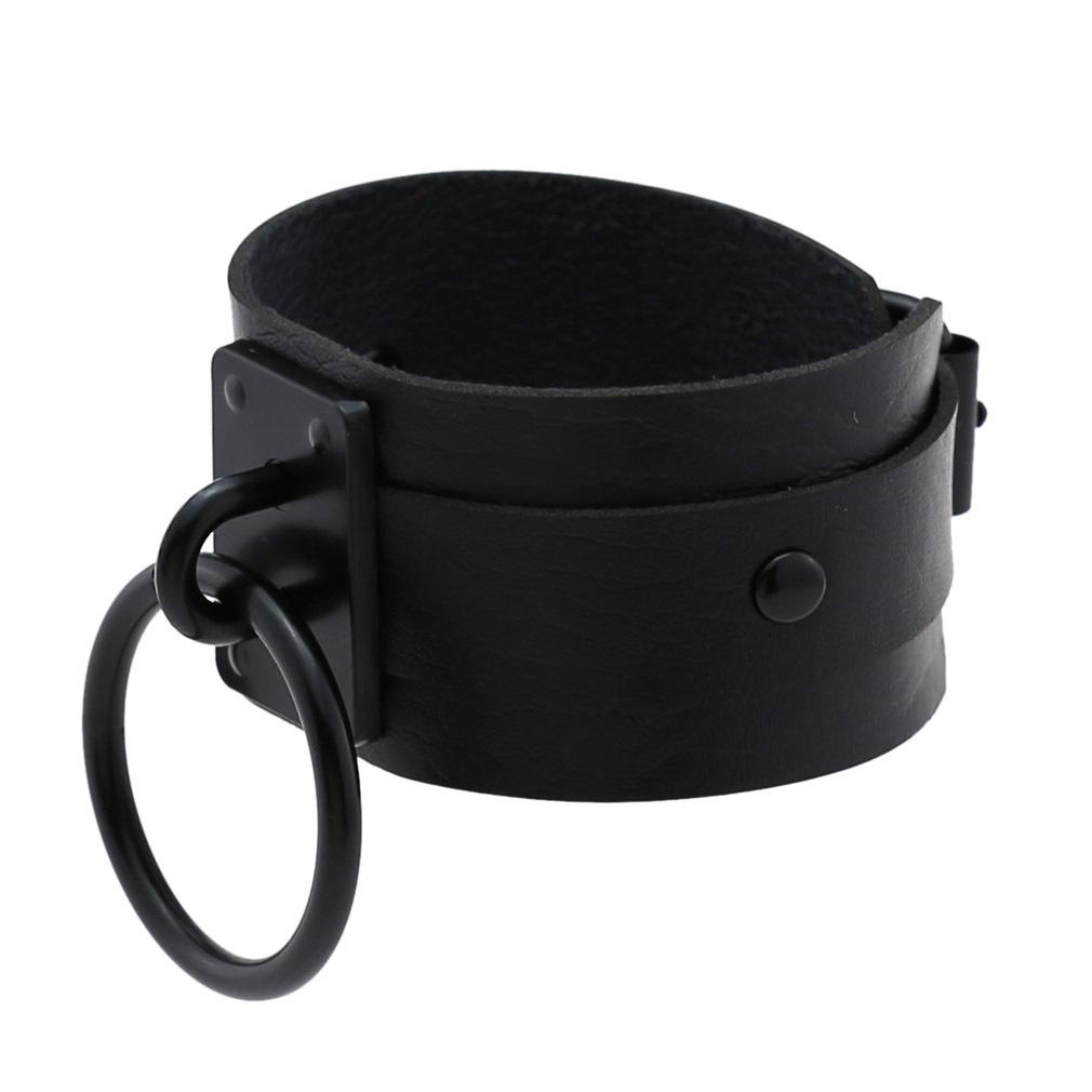 Halloween Emo Punk Goth Black Big Round Pendant Bracelets For Women Men Matching Bracelets Bangles Slytherin Jewelry Party Gifts