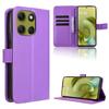 For Motorola Moto G86 Power 5G Leather Wallet Case with Strap Diamond Texture Phone Cover