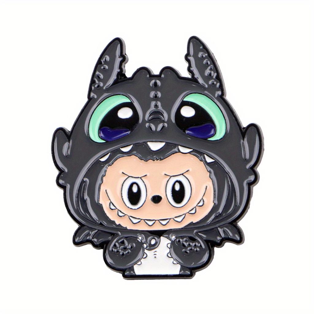 Cartoon enamel pin brooch Unique design Well-made badge Suitable for backpacks and clothes Cute monster birthday gift for girls