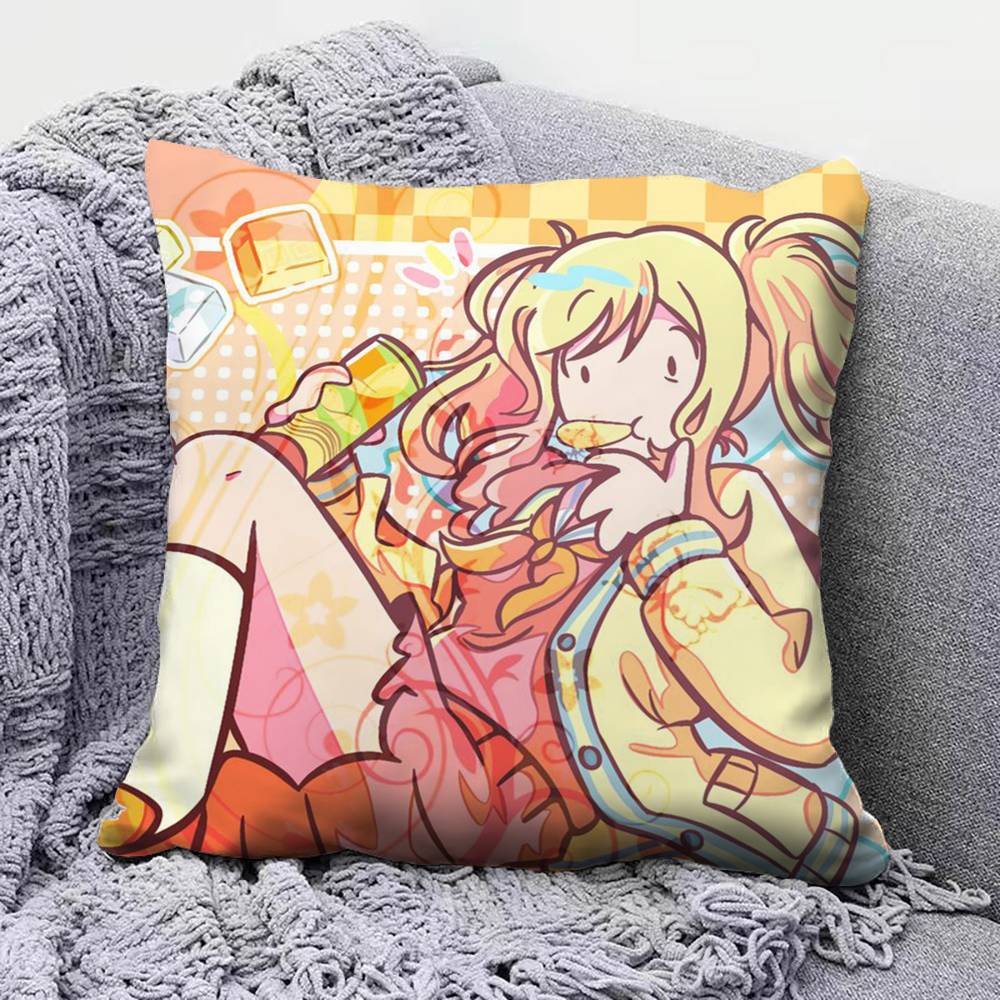 Saki Tenma Cute Home Sofa Cushion Covers and Aecorative Custom Pillow Covers
