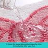 Pink Bow Bath Mat Thickened Flocked Microfiber Bathroom Rug Super Absorbent Anti-slip Foot Mats Soft and Comfortable