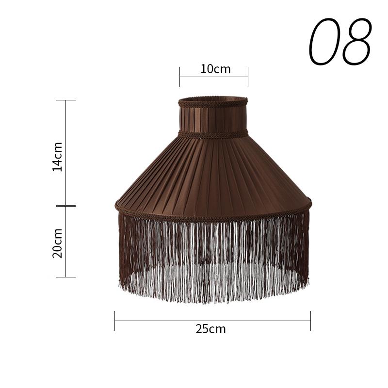 Modern Minimalist Fabric Tassel Lamp Cover Dining Living Room Bedroom Table Lamp Shade Chandelier Floor Lamp Wall Lampshade E27