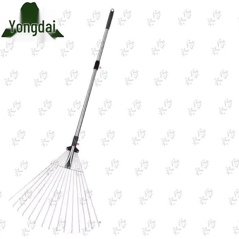 Retractable Stainless Steel Garden Rake