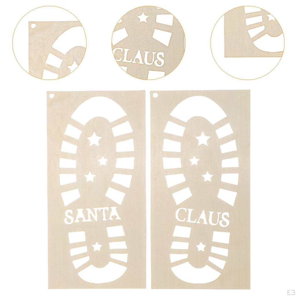 Christmas Santa Claus Painting Stencil, Creative Hollow Out Boots