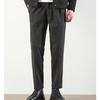 High-end Woolen Pants Men's Autumn and Winter Korean Style Small Trousers Men's Slim Drape Straight Casual Casual Suit Pants