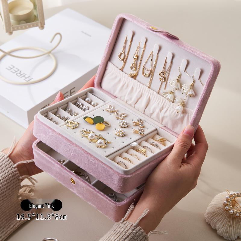 Creative Multi-Layer PU Leather Jewelry Storage Organizer