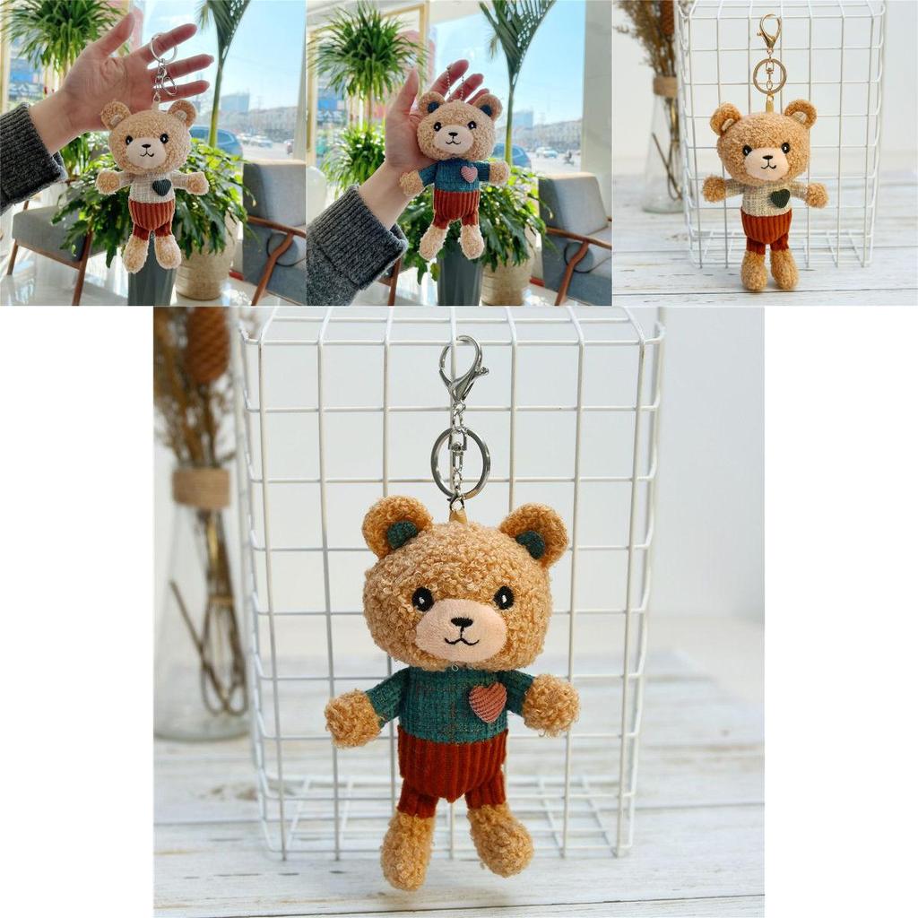Love Teddy Bear Plush Pendant Adorable Mini Toy Keychain For Birthday Valentine's Day And More!