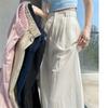 Cotton and Linen Summer Women's Wide Leg Full Pants High Waist Summer Female Elegant Minimalism Straight Loose Trousers