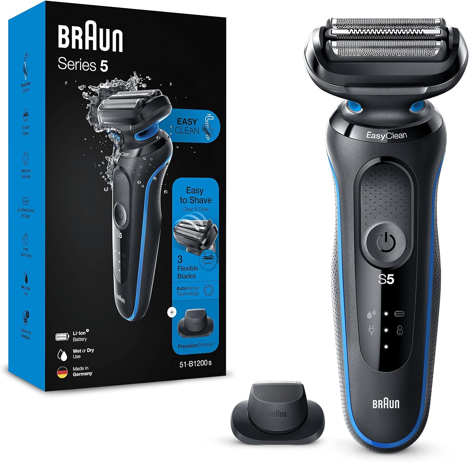 

Мужская бритва Braun 51-B1200s EasyClick 5 series