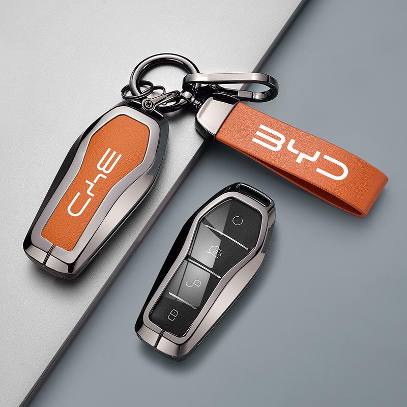 BYD Car Key Case: Compatible with Qin PLUS, Tang, Seagull, Seal, Dolphin, Song Plus, Han EV, Yuan, and Frigate.