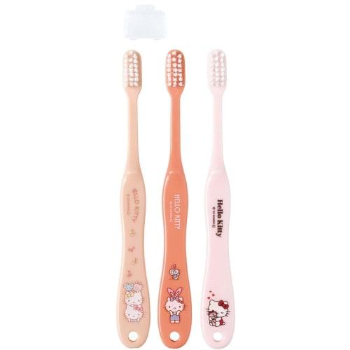 Skater Toothbrush for Elementary School Students 6-12 Years Soft 3 Pieces Hello Kitty Sanrio 15.5cm TB6ST-A