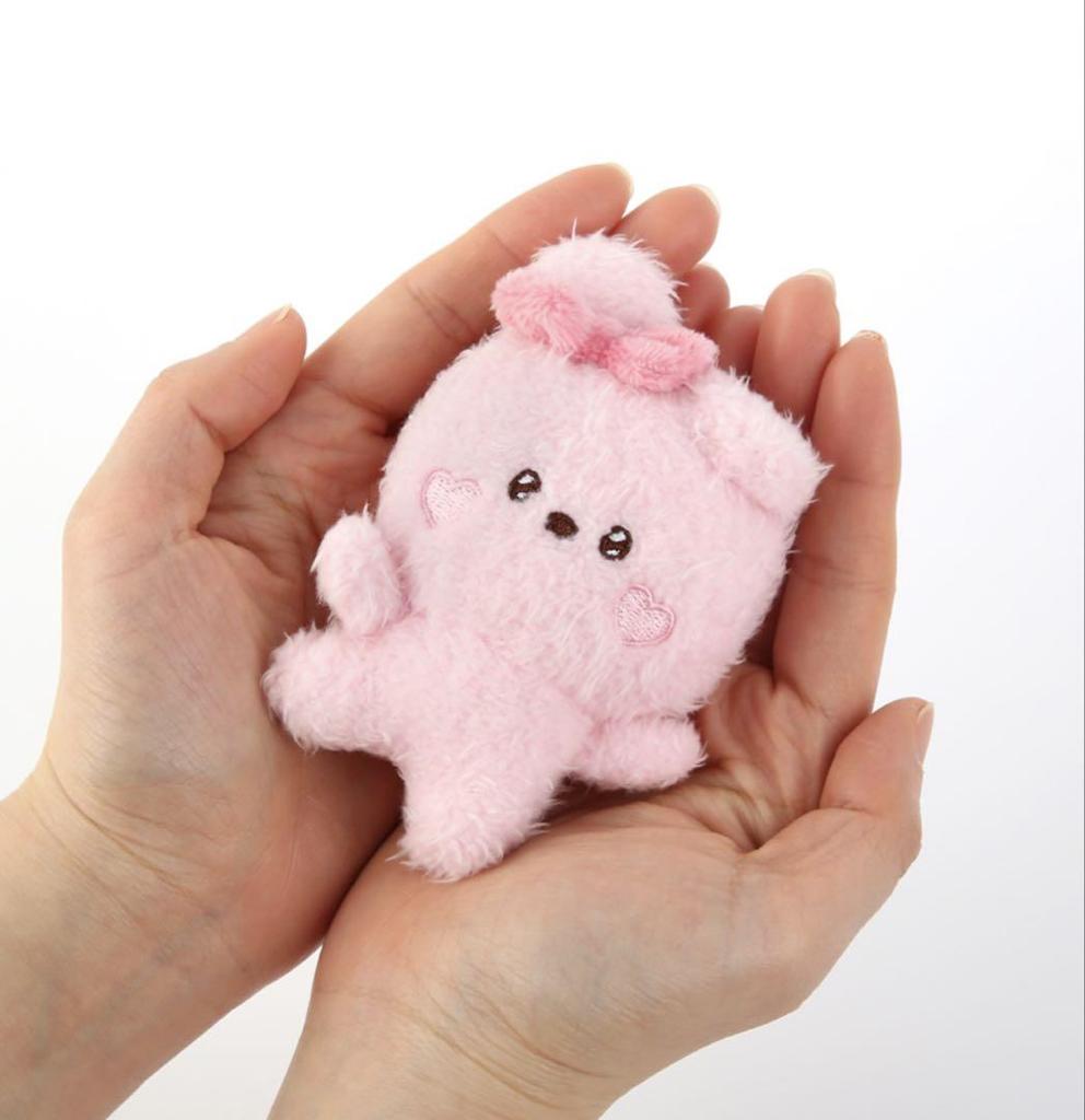[USED] BT21 minini Plush Key Ring LOVELY Ribbon COOKY