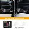 Para Volvo XC90 2015-2019 Almohadilla Protectora Transparente de TPU contra Patadas en Puertas de Coche Película para el Borde Interior Lateral Panel Lateral de Puerta Delantera y Trasera Almohadilla Protectora