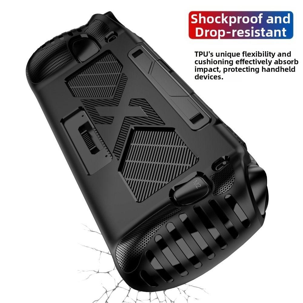 TPU Handheld Game Console Case Soft Anti Slip Protective Cover Shockproof Ergonomic Host Shell for OneXPlayer FLY Apex