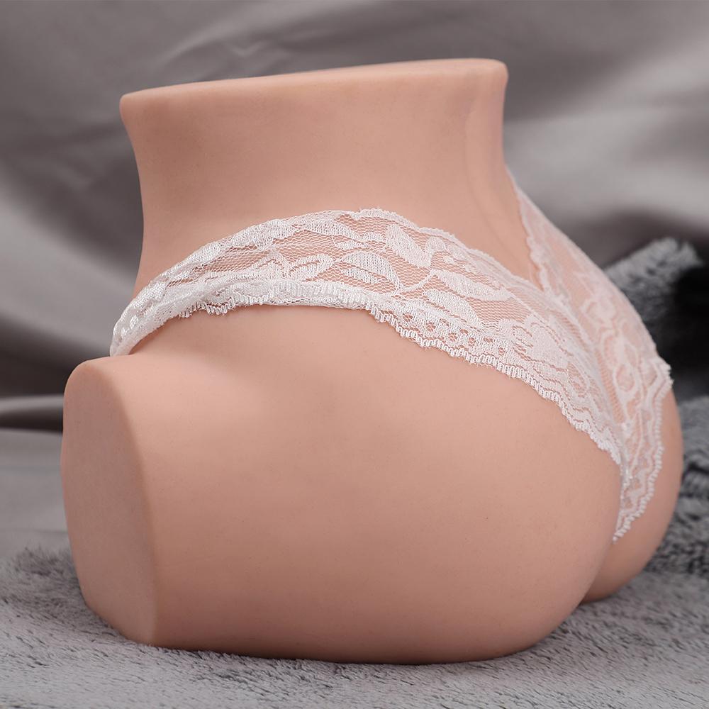 Masturbator Realist pentru Șolduri 3,5 KG pentru Bărbați - Design cu 2 Orificii (Vagin Adânc & Anal Strâns) cu Pizdă și Fund 3D Realiste&Șold de Păpușă Sexuală Ultra-Realistă