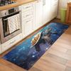 Ocean Theme Runner Rug Turtle Print Home Decor Carpet Absorbent Anti-Slip Hallway Rug for Hallway Living Room Bedroom Kitchen