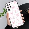 Phone Case For Samsung A17 A55 A16 A56 A35 A15 A53 A54 A33 A34 A25 A05S A52 A52S A07 A26 A06 Cute Pink Heart Bow