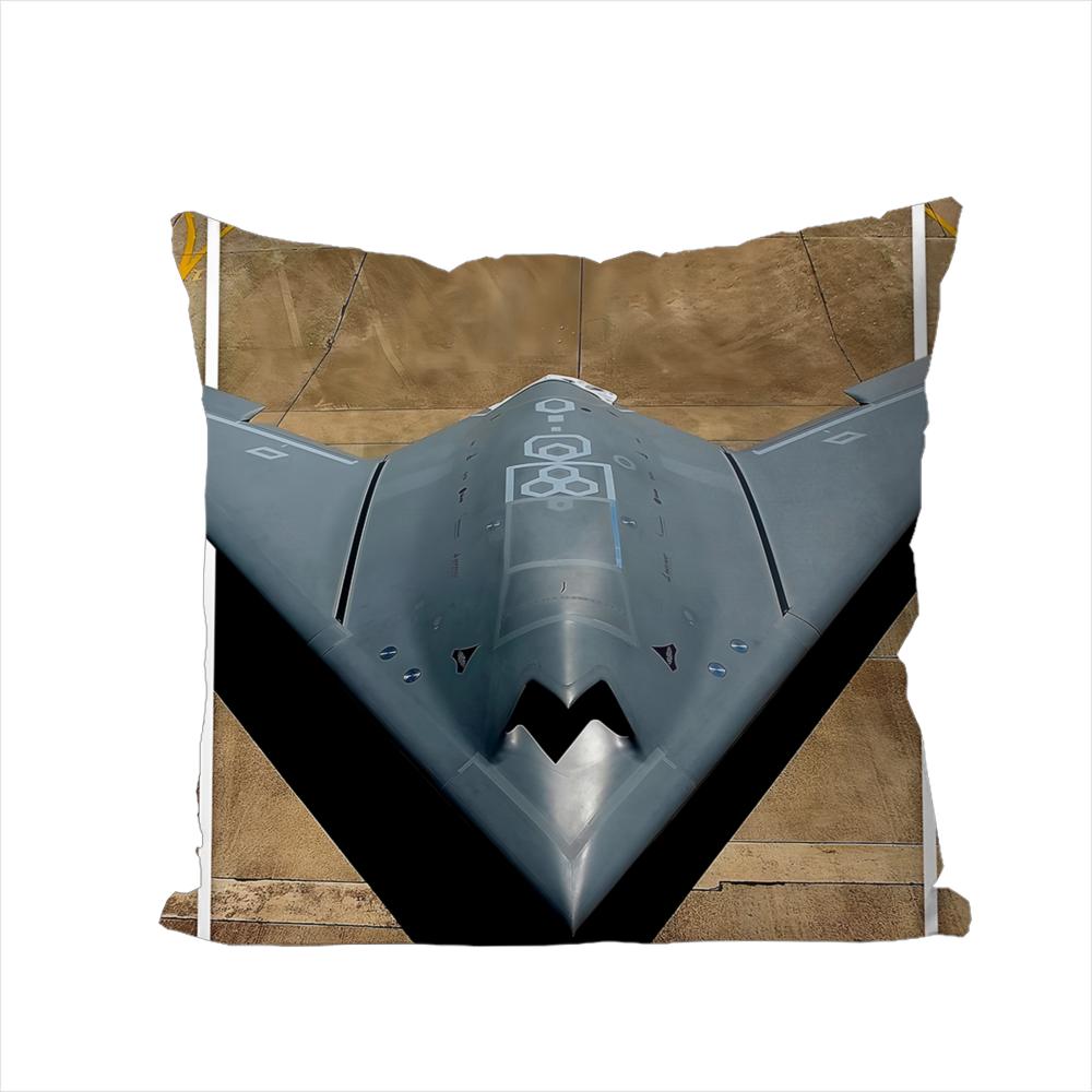 Russia Modern Fighter Jets Pillow Case For Car Sofa Decorative Home Double-sided Print Plush Square Throw Pillow Cushion Cover
