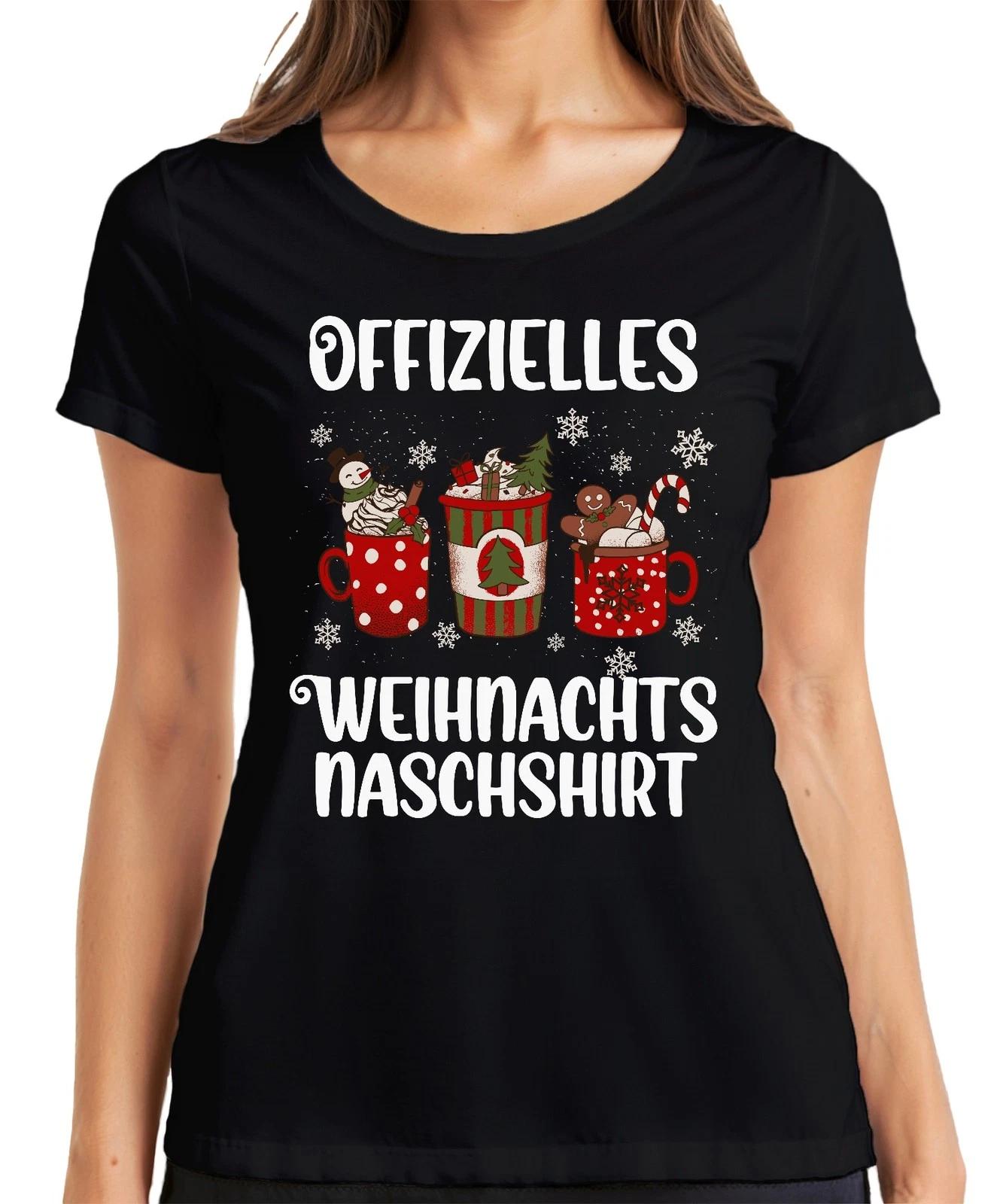 Weihnachten Naschen Faultier Lustig - Weihnachtsgeschenk Christmas Damen T-Shirt XXXXL