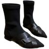 Fashion 2024 European Station Autumn and Winter New Pointy Flat Comfortable All-match Elastic Ankle Boots for Women Thin Riding Boots
