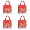 Vesker Gjenbrukbare julenissen Snowman Patterns Tote Bags for festlig festdekorasjon