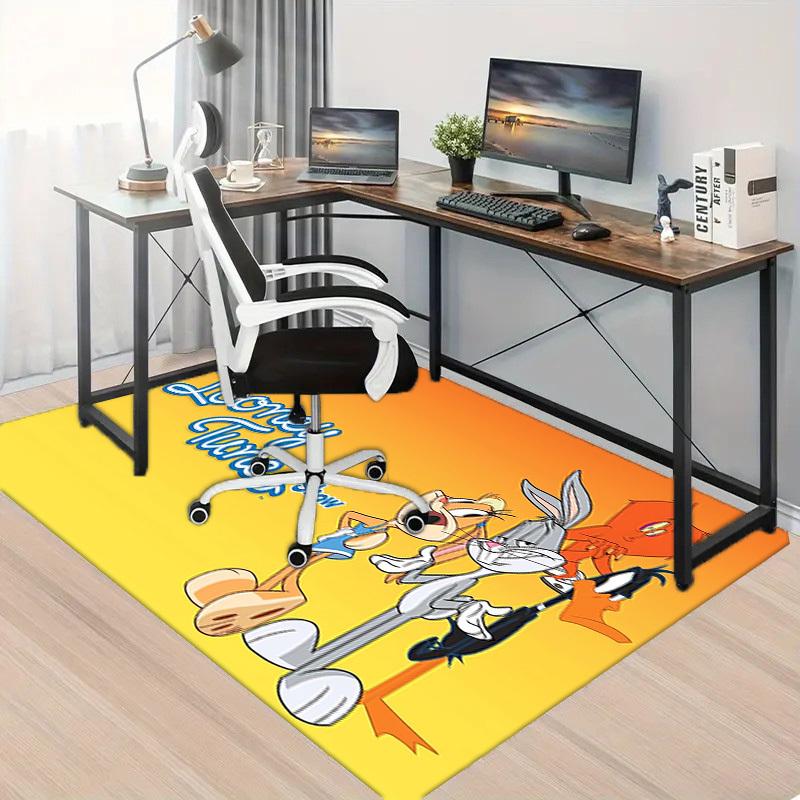 1pc Office Carpet Chair Mats The Looney Tunes Show Perfect for Office Chairs, Living Rooms, Or Bedrooms,Polyester Carpet.HDT006