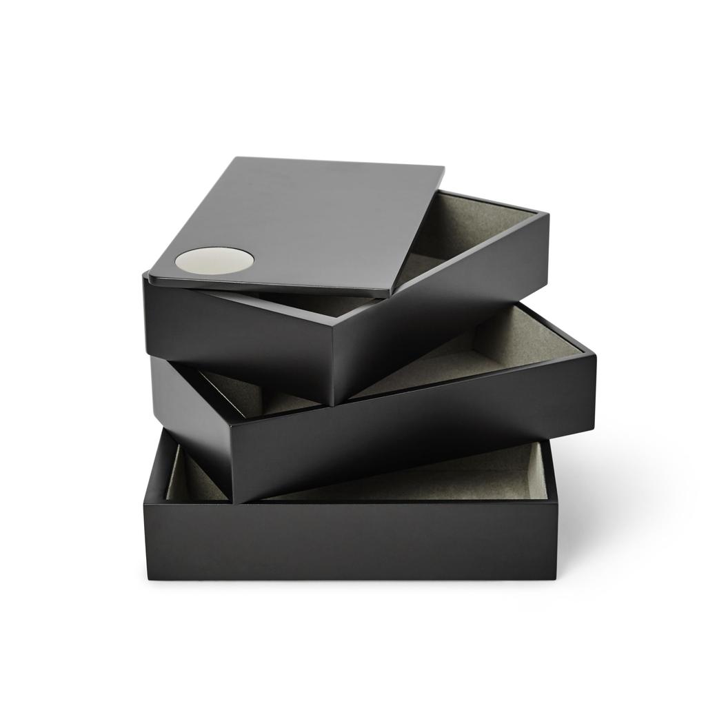 Umbra Jewelry Box Black Spindle Box Accessory Storage Small Items Case [Official]